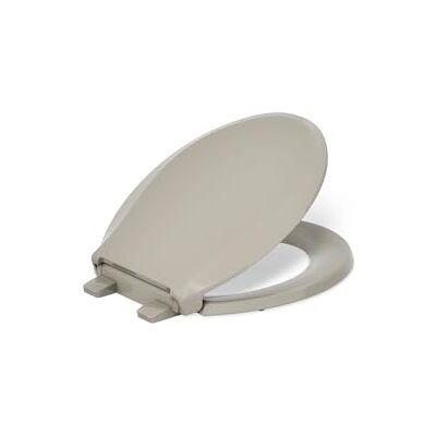 Kohler Asiento redondo Cachet ReadyLatch para inodoro, con cierre suave, gris topo Kohler Asiento redondo Cachet ReadyLatch para inodoro, con cierre suave, gris topo