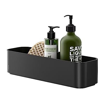 Tiger 2-Store Estante de Pared o Cesta de Ducha, 35 cm, Negro Tiger 2-Store Estante de Pared o Cesta de Ducha, 35 cm, Negro