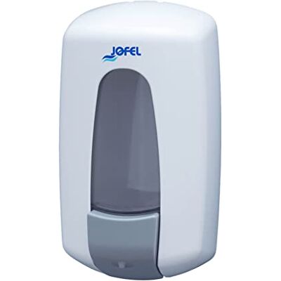 Jofel Dosificador de Jabón Líquido para Pared, Recargable con Capacidad para 0.9L, Dispensador Jabón Baño Rellenable, Válvula Anticorrosión y Antigoteo, Carcasa ABS, Aitana , Blanco Jofel Dosificador de Jabón Líquido para Pared, Recargable con Capacidad para 0.9L, Dispensador Jabón Baño Rellenable, Válvula Anticorrosión y Antigoteo, Carcasa ABS, Aitana , Blanco