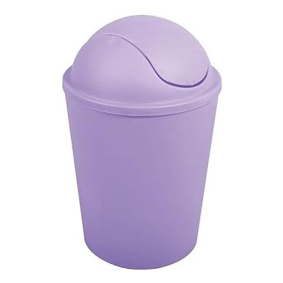 MSV Papelera Basculante para Baño PP AKO 5,5L Lavanda MSV Papelera Basculante para Baño PP AKO 5,5L Lavanda