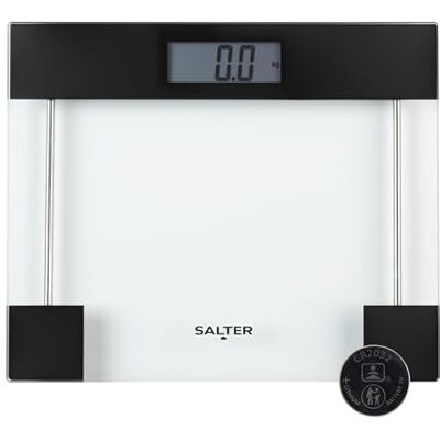 Salter Báscula de baño electrónica de cristal, 180 kg Salter Báscula de baño electrónica de cristal, 180 kg