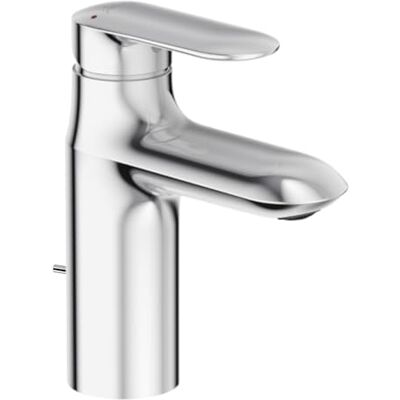 Jacob Delafon Grifo Monomando de lavabo con desagüe automático Ahorro de agua Aireador antical Fácil instalación Latón Cromado E98827-CP Jacob Delafon Grifo Monomando de lavabo con desagüe automático Ahorro de agua Aireador antical Fácil instalación Latón Cromado E98827-CP