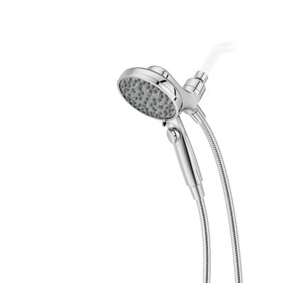 PFISTER HydroFuse Cabezal de ducha de mano, manguera incluida, acoplamiento magnético, 6 funciones, 2.5 GPM, acabado cromado pulido PFISTER HydroFuse Cabezal de ducha de mano, manguera incluida, acoplamiento magnético, 6 funciones, 2.5 GPM, acabado cromado pulido