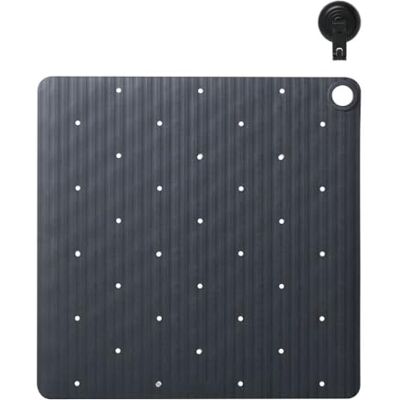 sealskin Ribb Alfombrilla Antideslizante para Ducha (55 x 55 cm, Incluye Gancho Negro) sealskin Ribb Alfombrilla Antideslizante para Ducha (55 x 55 cm, Incluye Gancho Negro)