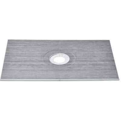 VEVOR Kit envolvente de ducha, kit de plato de ducha de drenaje central de 1524 x 965 mm, instalación de ducha ligera de EPS, 2 paños impermeables, varillas inclinadas para plato de ducha para baño VEVOR Kit envolvente de ducha, kit de plato de ducha de drenaje central de 1524 x 965 mm, instalación de ducha ligera de EPS, 2 paños impermeables, varillas inclinadas para plato de ducha para baño