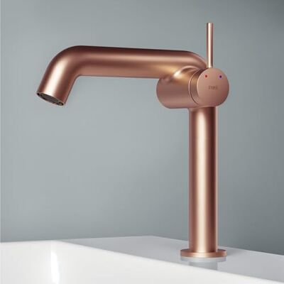 EMKE Grifo de baño de color oro rosa, 222 x 200 x 76 mm, latón, cartucho de cerámica, grifo de baño, grifo con aireador, grifo de lavabo, grifo mezclador de lavabo de fácil instalación EMKE Grifo de baño de color oro rosa, 222 x 200 x 76 mm, latón, cartucho de cerámica, grifo de baño, grifo con aireador, grifo de lavabo, grifo mezclador de lavabo de fácil instalación