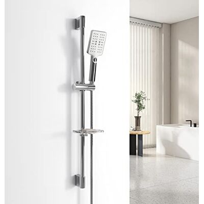 EMKE - Shower Set Chrome - 85 cm shower rail - 150 cm hose - Shower Set EMKE - Shower Set Chrome - 85 cm shower rail - 150 cm hose - Shower Set