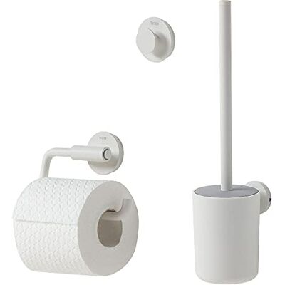 Tiger Urban Juego de accesorios de aseo (Escobillero con escobilla, portarrollos sin tapa, gancho de toalla) Blanco Tiger Urban Juego de accesorios de aseo (Escobillero con escobilla, portarrollos sin tapa, gancho de toalla) Blanco