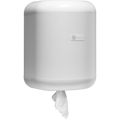 Blanco Dispensador Papel Bobina Mecha en contínuo para bobinas de 210mm Blanco Dispensador Papel Bobina Mecha en contínuo para bobinas de 210mm