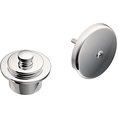Moen bañera/ducha drain Cover Push-N-Lock, con cubierta de desbordamiento Moen bañera/ducha drain Cover Push-N-Lock, con cubierta de desbordamiento