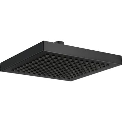 DELTA Faucet 52841-BL Cabezal de ducha de lluvia de un solo rociado, negro, cuadrado negro, lluvia negra mate, ducha Rain de metal, negro mate DELTA Faucet 52841-BL Cabezal de ducha de lluvia de un solo rociado, negro, cuadrado negro, lluvia negra mate, ducha Rain de metal, negro mate