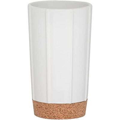 sealskin Cork Vaso para cepillos de dientes independiente Blanco sealskin Cork Vaso para cepillos de dientes independiente Blanco