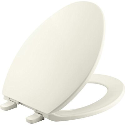 Kohler K- Brevia con bisagras de liberación rápida Asiento de inodoro alargado, galleta Kohler K- Brevia con bisagras de liberación rápida Asiento de inodoro alargado, galleta