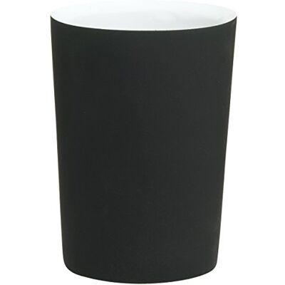 sealskin Vaso para Cepillo de Dientes Two Tone, 7.1 x 7.1 x 9.9 cm, Polyresin, Negro sealskin Vaso para Cepillo de Dientes Two Tone, 7.1 x 7.1 x 9.9 cm, Polyresin, Negro