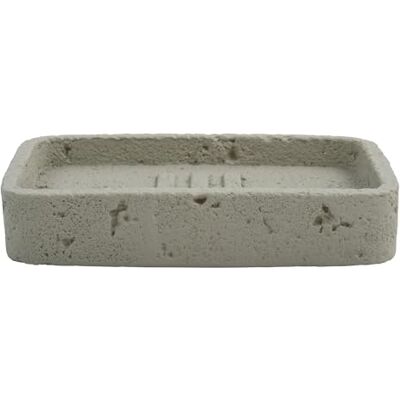 MSV Jabonera Itaipú Diseño de Baño Moderno Material Resistente al Agua Ideal para Todo Tipo de Jabón Cemento Gris MSV Jabonera Itaipú Diseño de Baño Moderno Material Resistente al Agua Ideal para Todo Tipo de Jabón Cemento Gris