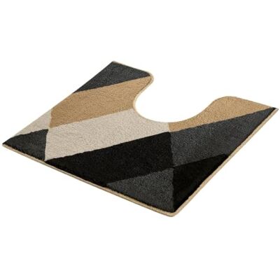 Kleine Wolke Ayana Alfombrilla para Inodoro (55 x 50 cm), Color Negro Kleine Wolke Ayana Alfombrilla para Inodoro (55 x 50 cm), Color Negro