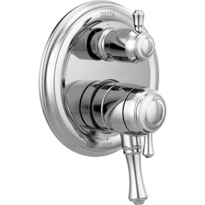 DELTA FAUCET 3 Cassidy Tradicional Monitor 17 Serie Válvula Trimbre con 3 Ajuste Divisor Integrado, Cromo DELTA FAUCET 3 Cassidy Tradicional Monitor 17 Serie Válvula Trimbre con 3 Ajuste Divisor Integrado, Cromo