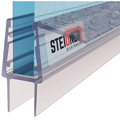 STEIGNER Junta de Ducha, Junta de Sellado, 90 cm, Espesor del Vidrio 10/11mm, Junta Recta PVC, UK20-10 STEIGNER Junta de Ducha, Junta de Sellado, 90 cm, Espesor del Vidrio 10/11mm, Junta Recta PVC, UK20-10