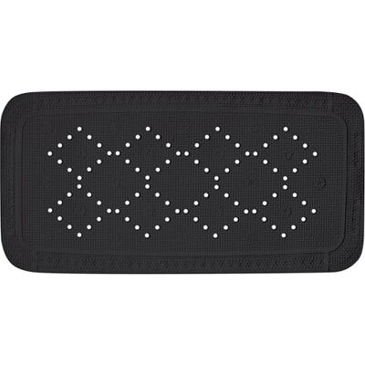 Spirella Alfombra de baño de Espuma de PVC Alaska Antideslizante con ventosas y Orificios de Drenaje, antimoho Negra 91 x 36 cm Spirella Alfombra de baño de Espuma de PVC Alaska Antideslizante con ventosas y Orificios de Drenaje, antimoho Negra 91 x 36 cm