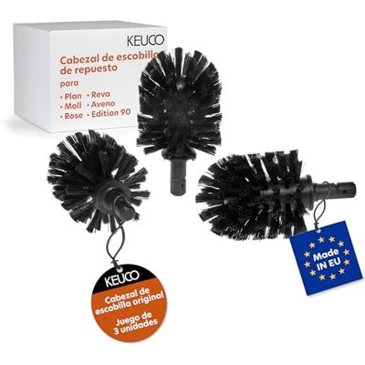 Cabezal de Cepillo de Inodoro Keuco - Negro/Blanco - Fácil de Reemplazar Cabezal de Cepillo de Inodoro Keuco - Negro/Blanco - Fácil de Reemplazar