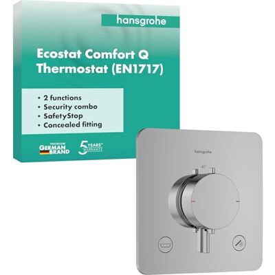 Hansgrohe Ecostat Comfort Q Termostato - Cromo - Empotrado Hansgrohe Ecostat Comfort Q Termostato - Cromo - Empotrado