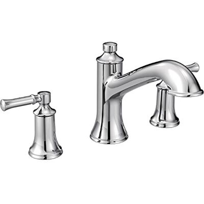 Moen Dartmoor two-handle alta arco romano grifo de la bañera, cromo, 1 Moen Dartmoor two-handle alta arco romano grifo de la bañera, cromo, 1