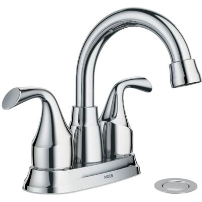 Moen Idora Grifo de baño de 2 manijas (10,16 cm), cromado Moen Idora Grifo de baño de 2 manijas (10,16 cm), cromado