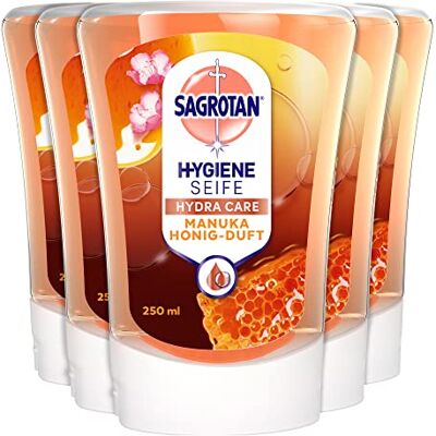 Recarga de jabón de manos Sagrotan - Flor de almendra y miel de manuka Recarga de jabón de manos Sagrotan - Flor de almendra y miel de manuka