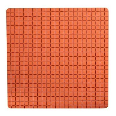 MSV Alfombra de baño - 54x54 cm, Naranja, Antideslizante, Impermeable MSV Alfombra de baño - 54x54 cm, Naranja, Antideslizante, Impermeable