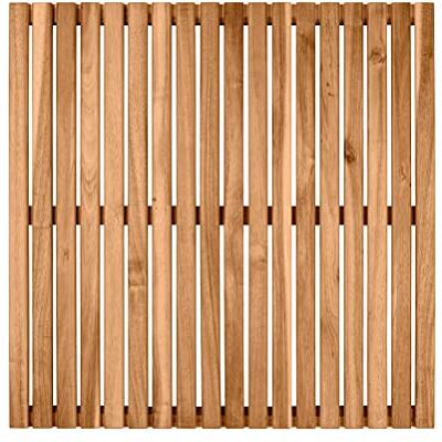 Wenko Tarima de baño Indoor & Outdoor Acacia, de madera de acacia con certificado FSC® para interiores y exteriores, ideal para ducha, sauna y piscina, reverso antideslizante, (An. x P): 55 x 55 cm Wenko Tarima de baño Indoor & Outdoor Acacia, de madera de acacia con certificado FSC® para interiores y exteriores, ideal para ducha, sauna y piscina, reverso antideslizante, (An. x P): 55 x 55 cm