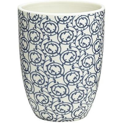 sealskin Vaso para Cepillo de Dientes Osaka, 7.7 x 7.7 x 9.9 cm, Porcelana, Azul sealskin Vaso para Cepillo de Dientes Osaka, 7.7 x 7.7 x 9.9 cm, Porcelana, Azul
