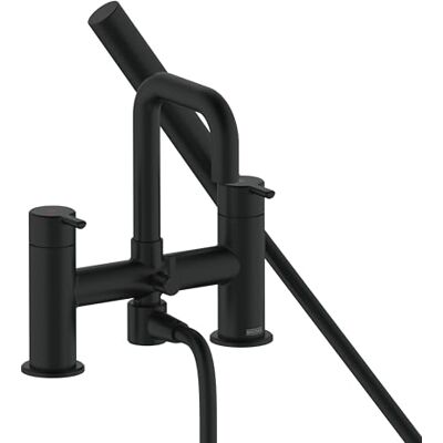 Bristan Altum Grifo mezclador de ducha con auricular fácil de limpiar, montaje en cubierta, acabado negro Bristan Altum Grifo mezclador de ducha con auricular fácil de limpiar, montaje en cubierta, acabado negro