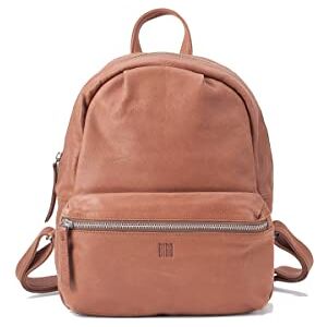 BIBA Bolso de Mujer de Cuero Genuino, Mochila Leather Jersey X JEX7L, Asa Larga, Cierre con Cremallera, Piel Bovina Legítima, Color Cuero BIBA Bolso de Mujer de Cuero Genuino, Mochila Leather Jersey X JEX7L, Asa Larga, Cierre con Cremallera, Piel Bovina Legítima, Color Cuero