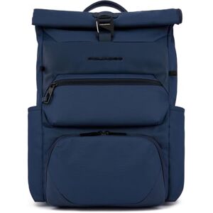 Piquadro , Roll-top backpack for computer and iPad® with bike helmet strap, sternum strap, anti-theft cable and RFID anti-fraud protection, BLU, turquesa, Talla única, 0 unidades Piquadro , Roll-top backpack for computer and iPad® with bike helmet strap, sternum strap, anti-theft cable and RFID anti-fraud protection, BLU, turquesa, Talla única, 0 unidades