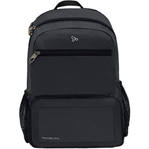 Travelon Mochila plegable antirrobo, Black, Open 10.5 x 17 x 6 Packed 10.5 x 6 x 1, Mochila plegable antirrobo Travelon Mochila plegable antirrobo, Black, Open 10.5 x 17 x 6 Packed 10.5 x 6 x 1, Mochila plegable antirrobo
