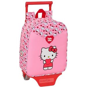 Safta HELLO KITTY Mochila Guardería con Carro , Ideal para Niños de Diferentes Edades, Cómoda y Versátil, Calidad y Resistencia, 22x10x27 cm Safta HELLO KITTY Mochila Guardería con Carro , Ideal para Niños de Diferentes Edades, Cómoda y Versátil, Calidad y Resistencia, 22x10x27 cm