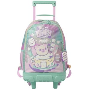 TOTTO Mochila Escolar con Ruedas, Modelo Mellow M, Mochila Mediana, Capacidad 23 L, Bolsillos Botella, Organizador Interno, Protección en la Base, Correas Ajustables, Color Rosa TOTTO Mochila Escolar con Ruedas, Modelo Mellow M, Mochila Mediana, Capacidad 23 L, Bolsillos Botella, Organizador Interno, Protección en la Base, Correas Ajustables, Color Rosa