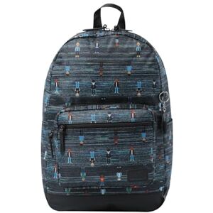 TOTTO Mochila para Ordenador Portátil de 14 Pulgadas, Modelo Tocax, 2 Compartimentos, Bolsillo con Organizador y Porta Móvil, Bolsillo Botella, Espaldar Ergonómico, Estampado Many People Gris TOTTO Mochila para Ordenador Portátil de 14 Pulgadas, Modelo Tocax, 2 Compartimentos, Bolsillo con Organizador y Porta Móvil, Bolsillo Botella, Espaldar Ergonómico, Estampado Many People Gris