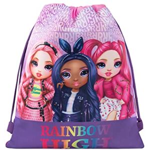 RAINBOW HIGH Mochila para niña y niño con cierre de cordón y sistema antisofocamiento, válida como bolsa deportiva y guardería Mochila para niña útil como mochila escolar y tiempo libre, 35 x 42 RAINBOW HIGH Mochila para niña y niño con cierre de cordón y sistema antisofocamiento, válida como bolsa deportiva y guardería Mochila para niña útil como mochila escolar y tiempo libre, 35 x 42