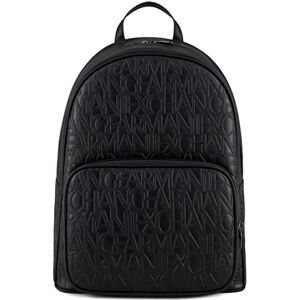 Giorgio Armani Allover Logo Backpack, Mochila para Hombre, Black, Talla única Giorgio Armani Allover Logo Backpack, Mochila para Hombre, Black, Talla única