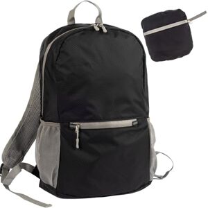 Wedo PACKTOGO Mochila plegable de nylon ligero e impermeable (12L), tirantes acolchados, cremalleras impermeables, enganche para trolley, portabotellas y bolsillo interior, negro Wedo PACKTOGO Mochila plegable de nylon ligero e impermeable (12L), tirantes acolchados, cremalleras impermeables, enganche para trolley, portabotellas y bolsillo interior, negro