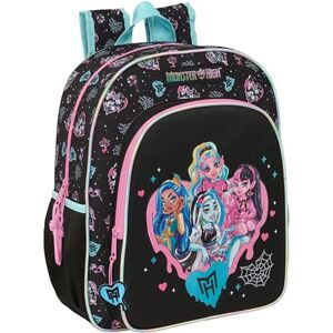 Safta MONSTER HIGH Mochila Escolar Niño, Mochila Infantil, Adaptable a Carro, Ideal para Niños en Edad Escolar, Cómoda y Versátil, Calidad y Resistencia, 32x12x38 cm Safta MONSTER HIGH Mochila Escolar Niño, Mochila Infantil, Adaptable a Carro, Ideal para Niños en Edad Escolar, Cómoda y Versátil, Calidad y Resistencia, 32x12x38 cm