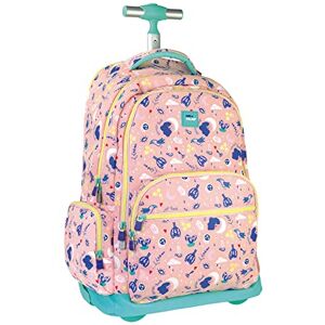 MILAN Mochila con ruedas 6 cremalleras (25L) Magic ®, rosa MILAN Mochila con ruedas 6 cremalleras (25L) Magic ®, rosa
