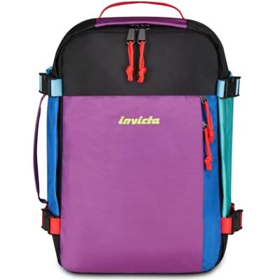 Invicta Packly Mochila de Viaje y Negocios para Portátil 15,6 Pulgadas, Equipaje de Mano para Cabina, Compartimento para Botella de Agua, Mochila Unisex para Trabajo y Viajes, Violeta Invicta Packly Mochila de Viaje y Negocios para Portátil 15,6 Pulgadas, Equipaje de Mano para Cabina, Compartimento para Botella de Agua, Mochila Unisex para Trabajo y Viajes, Violeta