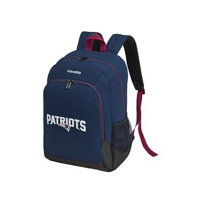 travelite NFL Mochila College New England Patriots, Mochila Escolar de Nailon Resistente con Compartimento para portátil de 15,6 Pulgadas, Sistema de fijación al Trolley y Espalda Acolchada travelite NFL Mochila College New England Patriots, Mochila Escolar de Nailon Resistente con Compartimento para portátil de 15,6 Pulgadas, Sistema de fijación al Trolley y Espalda Acolchada