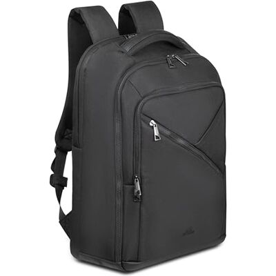 Rivacase Eco Mochila para portátil (resistente al agua, para hombre y mujer), color negro Rivacase Eco Mochila para portátil (resistente al agua, para hombre y mujer), color negro