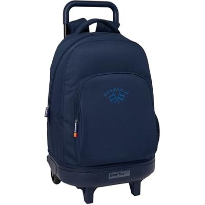 Safta SPAGNOLO Mochila Grande con Ruedas, Compacta, Extraíble, Ideal para Niños de Diferentes Edades, Cómoda y Versátil, Calidad y Resistencia, 33x22x45 cm Safta SPAGNOLO Mochila Grande con Ruedas, Compacta, Extraíble, Ideal para Niños de Diferentes Edades, Cómoda y Versátil, Calidad y Resistencia, 33x22x45 cm