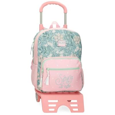 ROLL ROAD Spring is here Mochila Escolar, Rosa, 13,68L ROLL ROAD Spring is here Mochila Escolar, Rosa, 13,68L