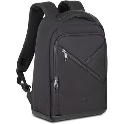 Rivacase Eco Mochila para portátil (resistente al agua, para hombre y mujer), color negro Rivacase Eco Mochila para portátil (resistente al agua, para hombre y mujer), color negro