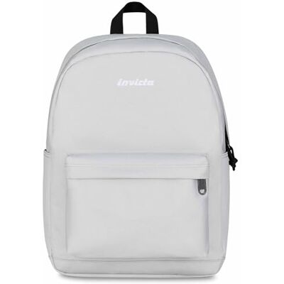 Invicta Mochila Escolar Carlson, Gris Brillante, Mono Compartimento con Bolsillo para PC y Bolsillo para Botella, 24 l, Escuela Secundaria y Superior, Mochila para niña Invicta Mochila Escolar Carlson, Gris Brillante, Mono Compartimento con Bolsillo para PC y Bolsillo para Botella, 24 l, Escuela Secundaria y Superior, Mochila para niña
